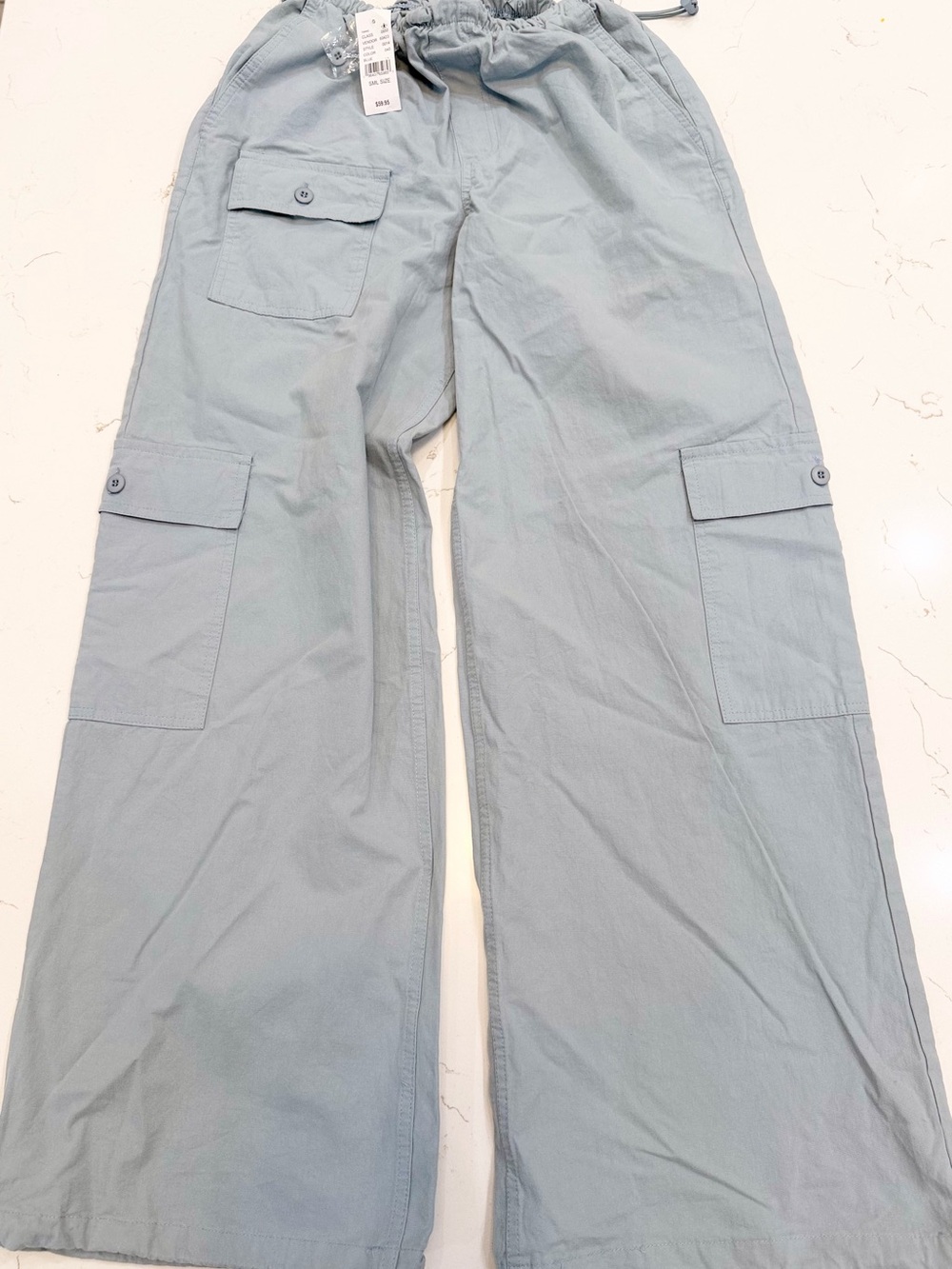 NWT PacSun Wide Leg Cargo Utility Women’s Pants Parachute 90s Y2K Baggy Gorpcore